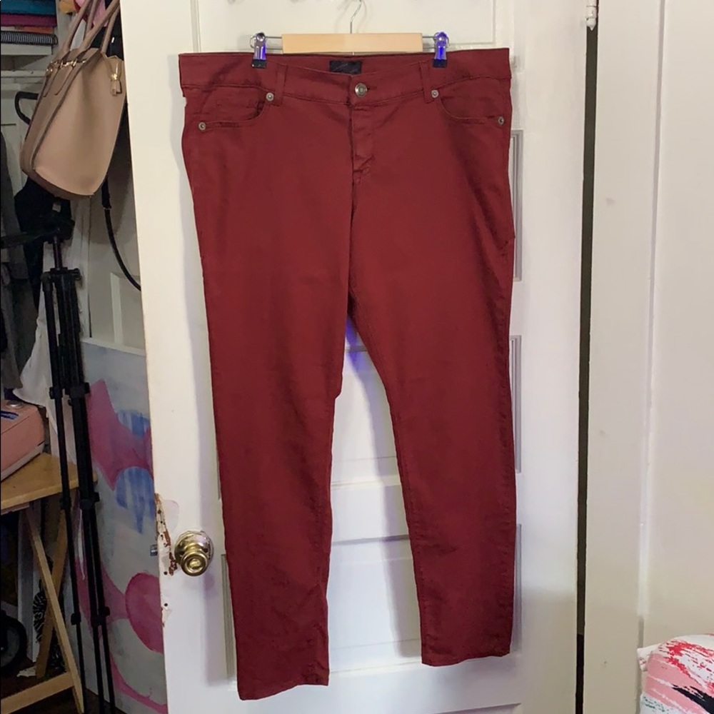 Size 20 Burgundy Torrid Jean Jeggings